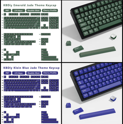 KBDiy GMK Illusion Keycap Perfil Cherry Double Shot PBT ISO Teclas para Kit de Teclado Mecânico Gamer Gaming Point Retro