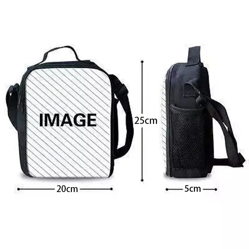Hot Game Child Insulated Large F-FortniteS Capacity Bag for Boy Girl Student Outdoor Picnic Resuable Thermal Cooler Lunch Box