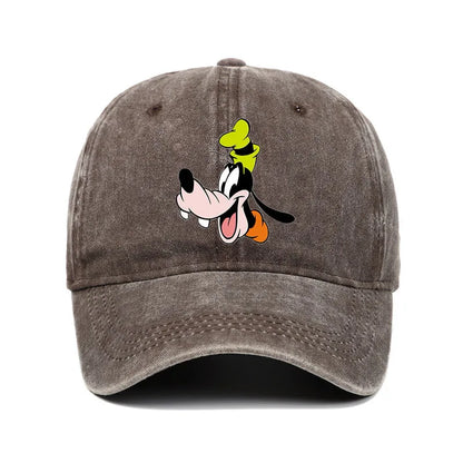 Unisex Vintage Washed Mickey Minnie Print Baseball Cap for Men Women Cartoon Trucker Hat Adjustable Snapback Casual Hip Hop Hat