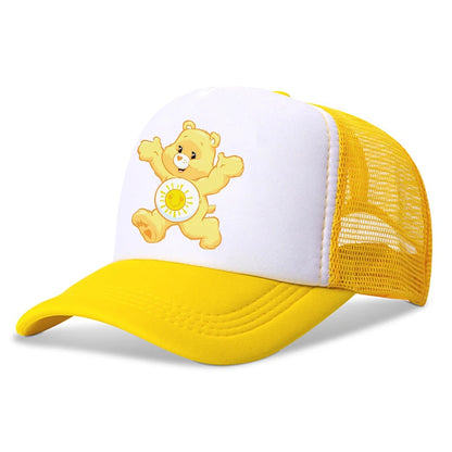 Casquette de baseball Anime Care Bears pour filles et femmes - Nouvelle casquette de sport d'extérieur, chapeau de soleil d'été en maille respirante, bonnet de soleil pour enfants et adultes - Cadeau