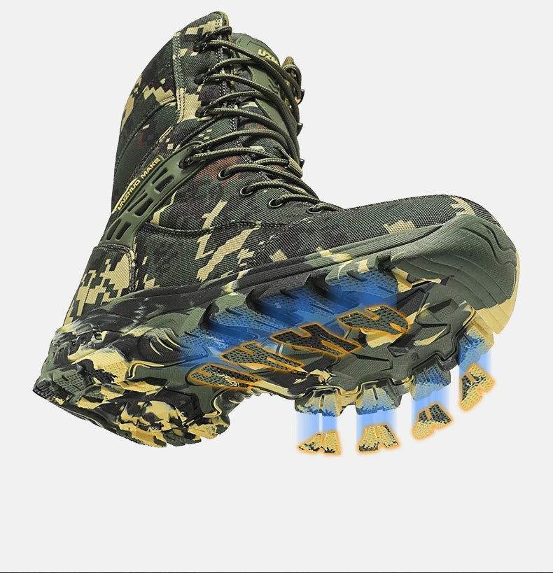 Hiking Shoes Men Boots Wear-resistant Breathable Casual Sports Shoes Men Ankle Boots Comfortable Outdoor High-top Boots Men