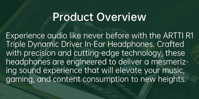 ARTTI T10&R1&R2 In-Ear HiFi Earphones Wired IEMs Monitors 14.2mm Planar Driver Textured Bass 0.78mm 2pin & 3.5MM/4.4MM Connector