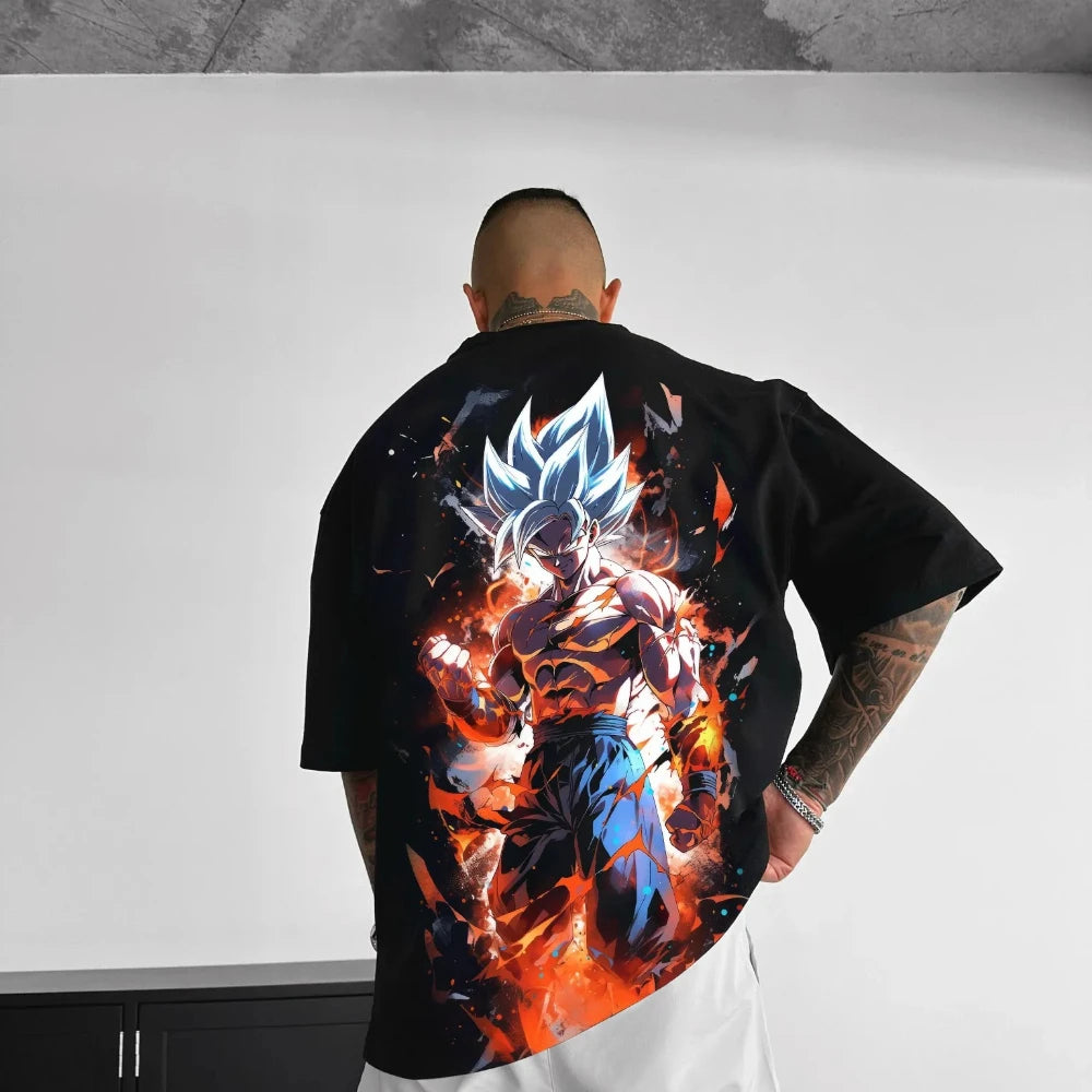 Dragon Ball Men's and Women's T-shirt Cell Anime Brand Design Sense Tee Summer Spring Boy's Short Sleeves Parent-child Outfits