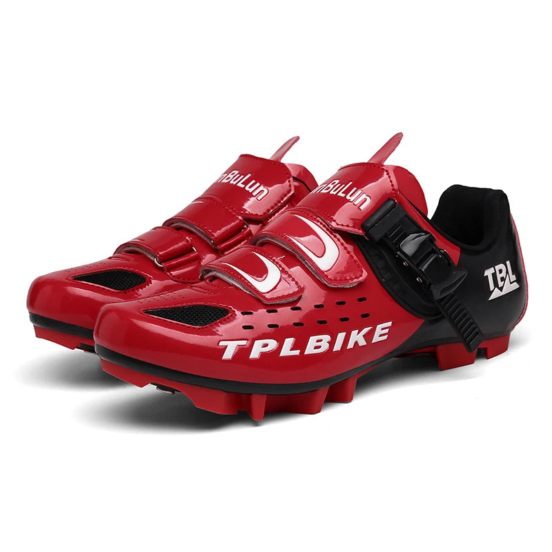 New Men’s and Women’s Bicycle Shoes Outdoor Cycling Shoes with Three Functional Soles Professional Training Shoes