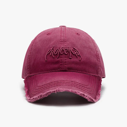 Casquette de baseball pour homme à broderie en 3D, en tissu souple, à bords irréguliers, style européen et américain, polyvalente et ajustable
