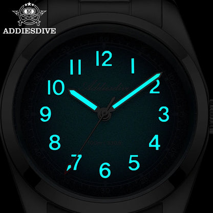 ADDIESDIVE 2026 – Nouvelle montre à quartz de luxe pour homme, étanche à 100 m, verre saphir, très lumineuse, en acier inoxydable, style professionnel