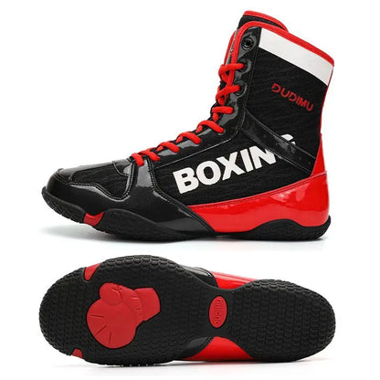 Chaussures d'entraînement de marque originale, chaussures de lutte professionnelle pour hommes et femmes, baskets de boxe respirantes, chaussures de combat montantes