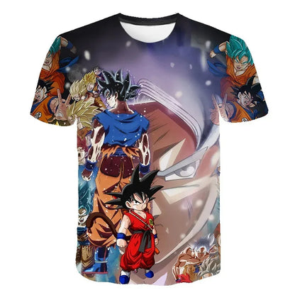 2026 Men's T-shirts Dragon Ball Z T-shirt Boys Clothes Children's Clothing Summer Short Sleeve Kids Cartoon Tee Tops Baby Boy