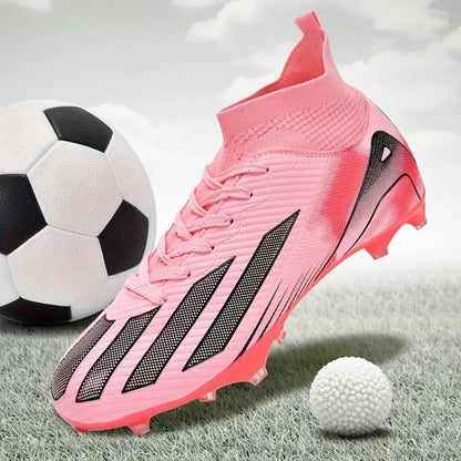 Fotbollsskor för män, New TF, sneakers för konstgräs och turf, ultralätta herrfotbollsskor, bekväma ankelhöga fotbollsskor för futsal och snabbt spel