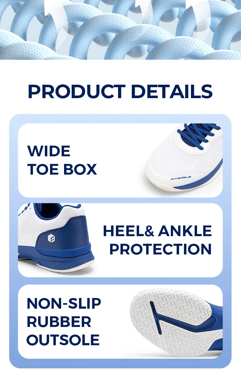 Zapatillas de tenis FitVille para hombre, versión ancha 2E, calzado deportivo profesional de entrenamiento, transpirable y antideslizante, para deportes de raqueta, con soporte para el arco plantar
