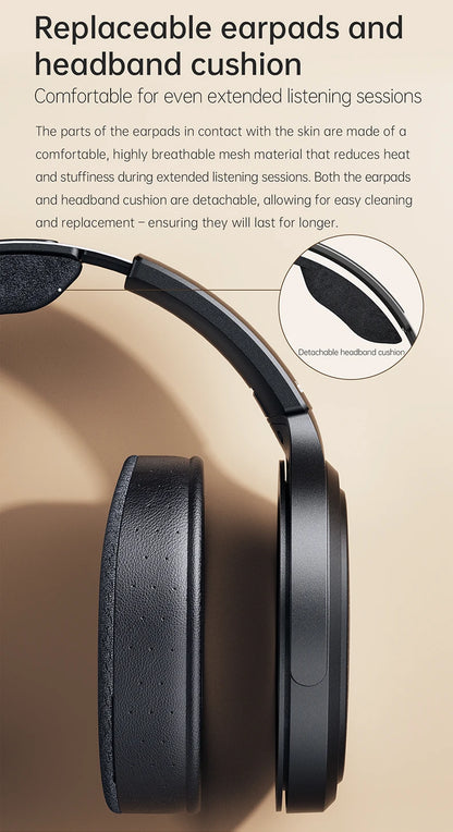 Cuffie audiophile planari magnetiche FiiO JT7 – Headset HiFi cablato over-ear con driver 95x86mm, archetto regolabile, cavo 4.4mm/3.5mm