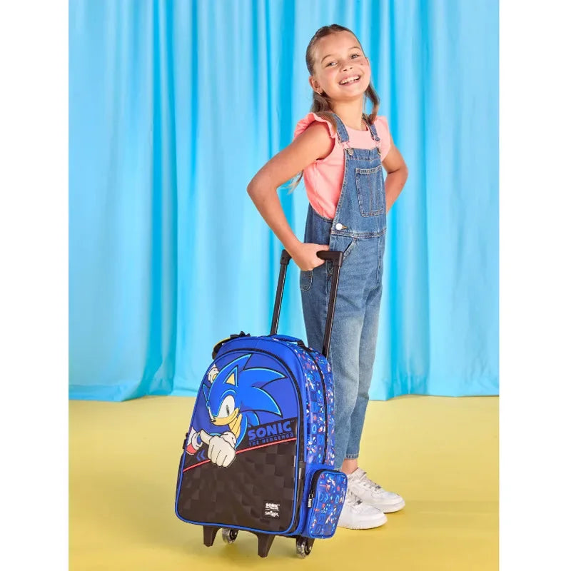 NEW High-quality Original Blue Boy Sonic Children's Backpack Cartoon Stress-relief Bag Hedgehog Anime Stationery Student Gift