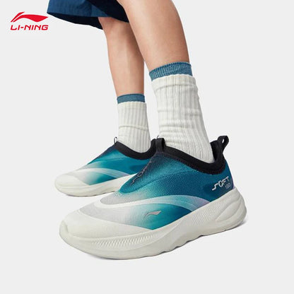 LI-NING SOFT GO 2 Ανδρικά Παπούτσια Πεζοπορίας Slip-on με Μαλακή Παχιά Φτέρνα, Άνετα και Ανθεκτικά Αθλητικά Casual Παπούτσια AGLV005