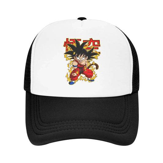 Men Women Kid Goku Rage Dragon Ball Z Trucker Caps Mesh Baseball Caps Snapback Caps Hats Sun Hats Adjustable Golf Hats Spring, produit gaming premium Fraquane, équipement gamer