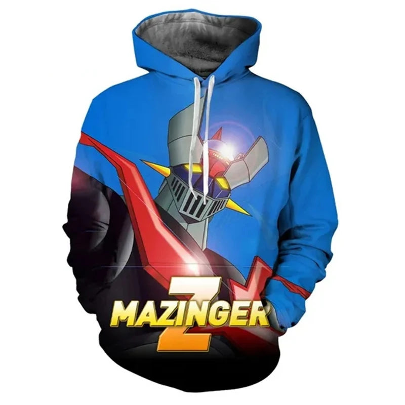 Autumn Mazinger Z Anime Robot 3D Print Hoodies Men Women Fashion Oversized Sweatshirts Hoodie Male Pullovers Tracksuit Clothing