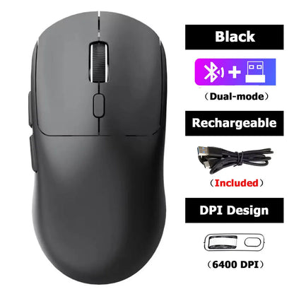 High Quality Rechargeable Wireless Mice Support Bluetooth/2.4G Gaming Mouse High Precision Silent Gamer Mice for ipad Computer