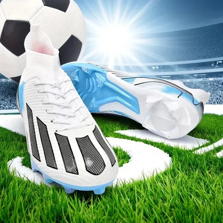 Fotbollsskor för män, New TF, sneakers för konstgräs och turf, ultralätta herrfotbollsskor, bekväma ankelhöga fotbollsskor för futsal och snabbt spel