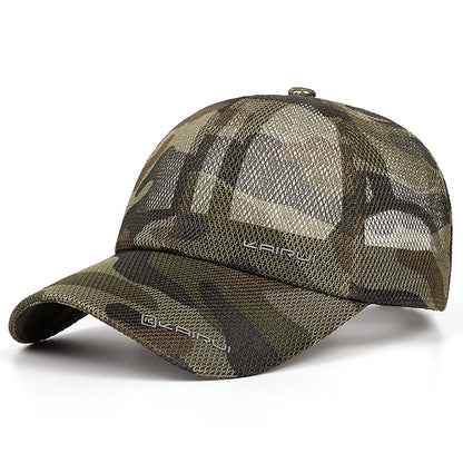 KAIRUI Breathable Full Mesh Hat Men's Trendy Baseball Hat Hip Hop Hat Women's Outdoor Leisure Sports Sunshade Hat Decorative Hat