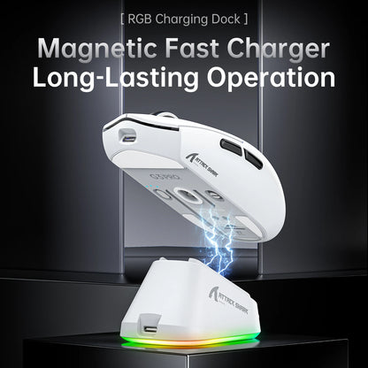 ATTACK SHARK G3PRO Tri-mode Wireless Gaming Mouse with Charge Dock 25000 DPI Ultra Lightweight, PAW3311 Sensor