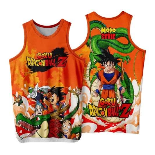 2026 Summer Basketball Vest 9000 Vegeta Battle Suit Dragon Ball Z Anime Tank Top Men's Cosplay Print Gym T-shirt Casual Kid Y2k