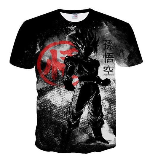 New Dragon Ball Z Goku Shenron 3D Print T-shirt Anime Japanese Graphic T-shirt Men Women Fashion Streetwear Hip Hop Kids Top