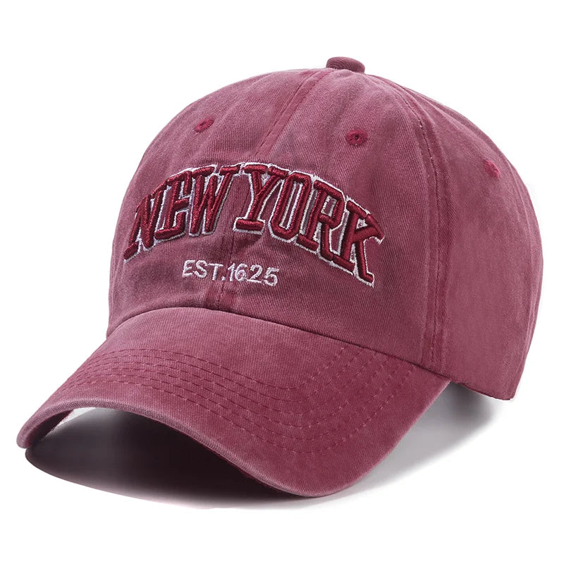 Czapka z pranej bawełny marki York dla mężczyzn i kobiet – czapki typu gorra, czapki snapback, czapki baseballowe, czapki przeciwsłoneczne, czapki typu dad hat, czapki outdoorowe