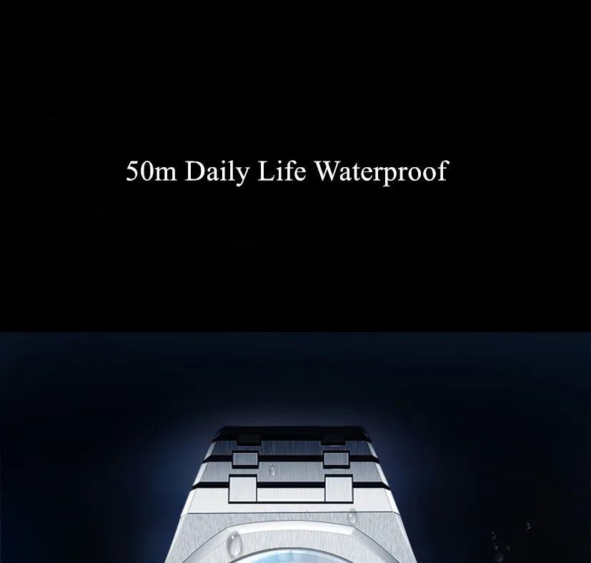 CARNIVAL Men's Mechanical Watch Brand Luxury Sapphire NH36 Movement Automatic Wrist Watches 50m Waterproof for Men