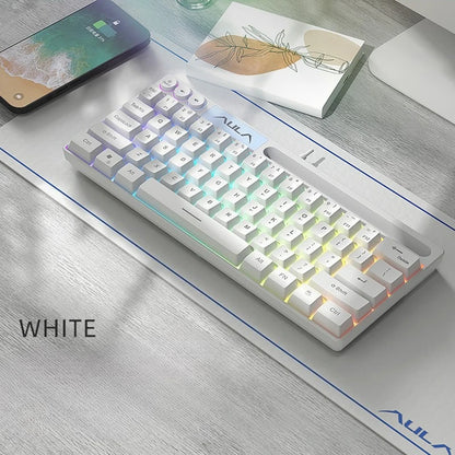 AULA F3061 Wired RGB Gaming Keyboard Membrane Keyboar 60% Gamer klawiatura pc teclado de computador usb teclados cute key board