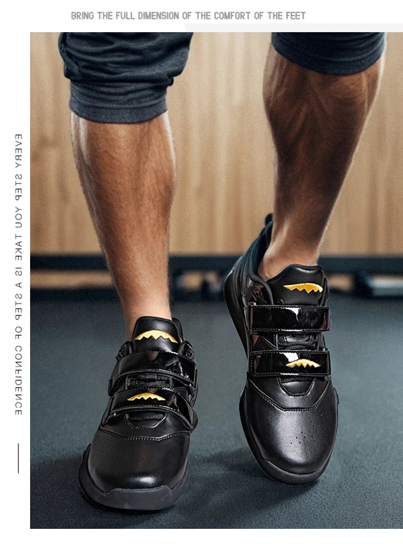 Professional Weightlifting Shoes Comfortable Indoor Squat Training Shoes Durable Anti-Slip Weightlifting Hard Pull Sports Shoes