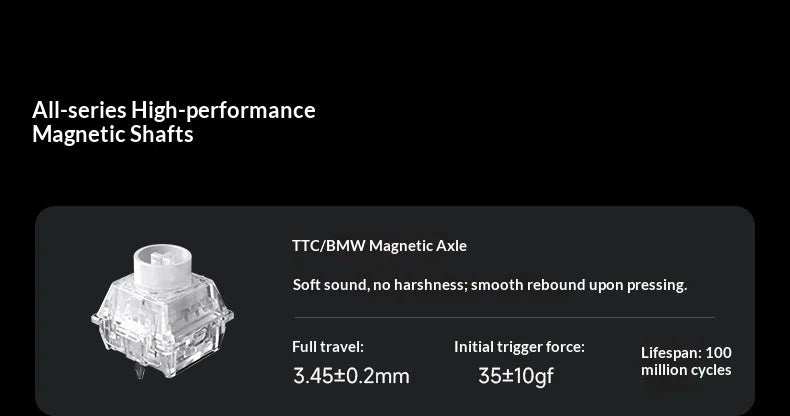 MCHOSE ACE68 V2 Gaming Keyboard Hall Effect 0.001MM RT 8kHz Polling Rate Hot Swappable Support 16K/128K/256K Scan Rate RGB DKS