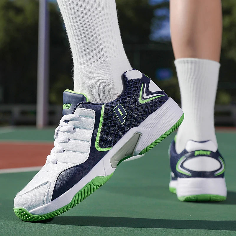 Zapatillas profesionales de cuero para hombre y mujer, calzado de bádminton para parejas, antideslizantes, ligeras, para entrenamiento, tenis y voleibol