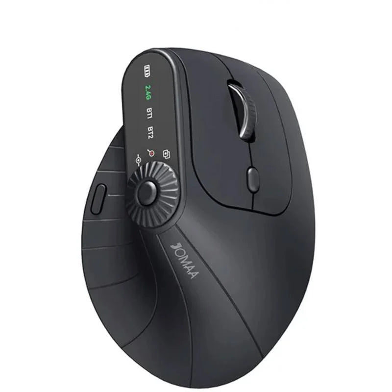 Ergonomische 2.4GHz Wireless BT RGB-Maus, Dual-Mode, für Laptop, Desktop und Büro, leise kabellose vertikale Gaming-Maus