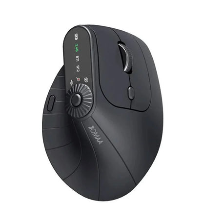 Ergonomische 2.4GHz Wireless BT RGB-Maus, Dual-Mode, für Laptop, Desktop und Büro, leise kabellose vertikale Gaming-Maus