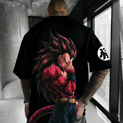 Dragon Ball Japanese Anime Printed Men's T-Shirt Majin Buu Boys Children Harajuku Short Sleeve Kids Goku T-shirt Summer Clothing