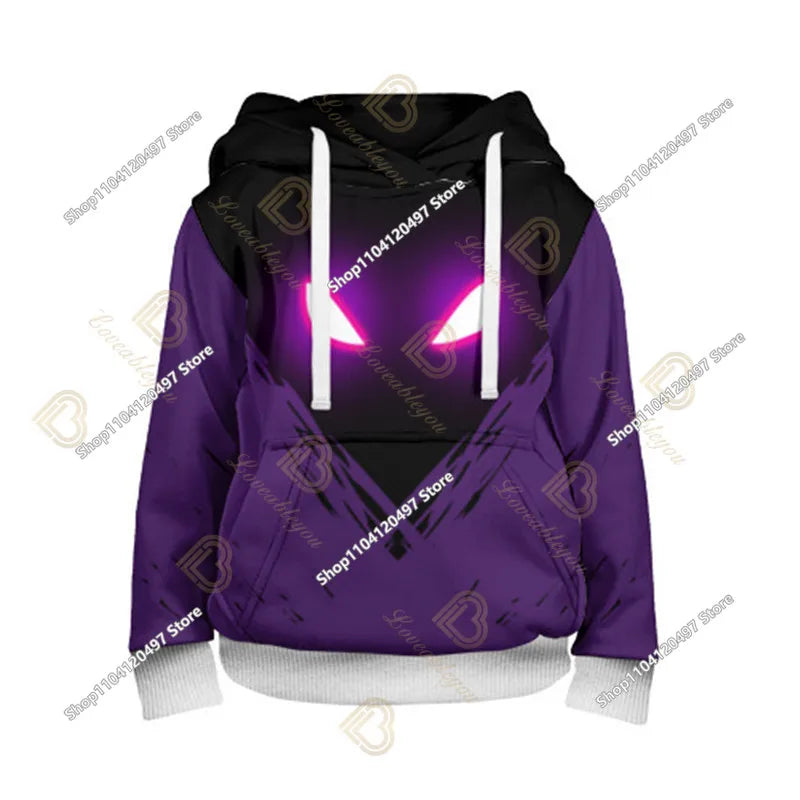 Bluza z kapturem Fortnite z nadrukiem dla dzieci 2-14Y, bluzy dla chłopców i dziewczynek, modna kurtka Harajuku, odzież dziecięca, gry, kostium cosplay