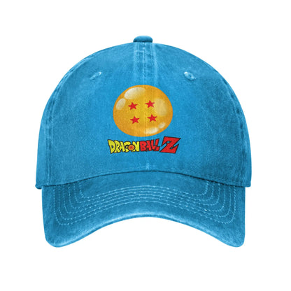 Star Dragon Sphere Anime Goku Unisex Style Baseball Caps Dragon Ball Distressed Denim Hats Cap Outdoor Adjustable Fit Sun Cap