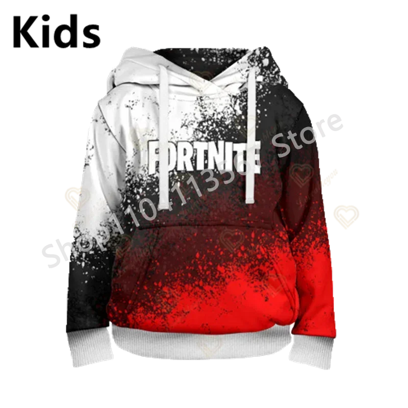 Llama Battle Royale F-Fortnited Kapuzenpullover mit 3D-Print für Herren, Damen und Kinder, Sweatshirt für Jungen, Mädchen und Kids, Streetwear-Pullover, grüne Oberteile