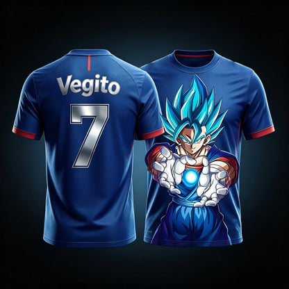 2026 Summer Dragon Ball Retro Fitness T-shirt Men's Oversized 3D Printed Short-sleeved Family Unisex Children's Sports Shirt