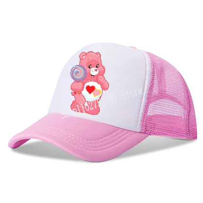 Casquette de baseball Anime Care Bears pour filles et femmes - Nouvelle casquette de sport d'extérieur, chapeau de soleil d'été en maille respirante, bonnet de soleil pour enfants et adultes - Cadeau