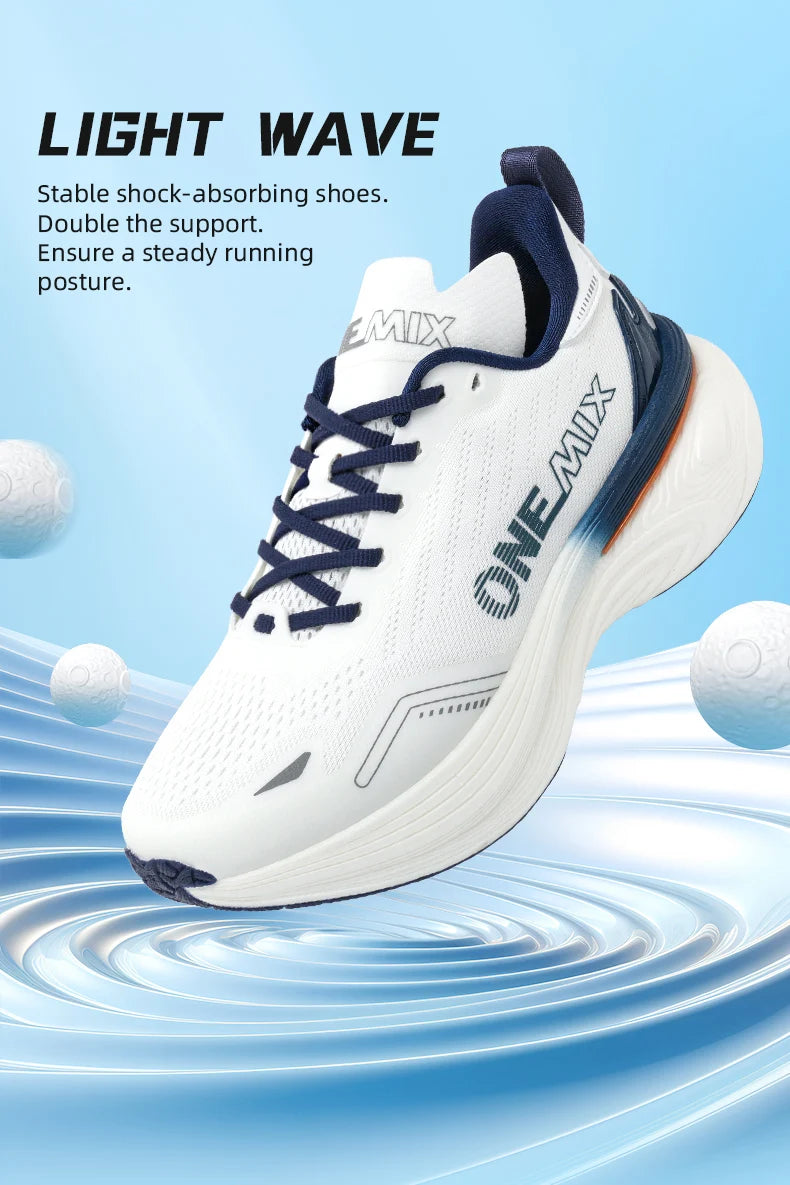 ONEMIX 2026 New Cushioned Running Shoes for Women and Men Lightweight Fashion Outdoor Sneakers Road Sports Shoes Training Jogging Fitness
