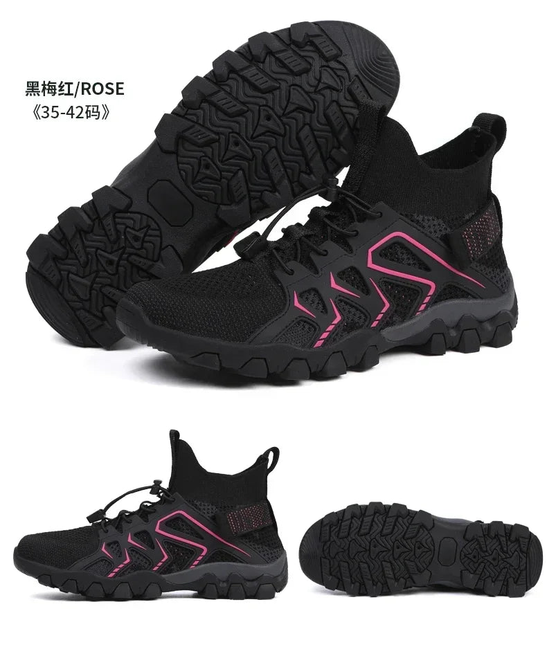 Unisex Breathable Quick Drying Fishing Water Sport Shoes Summer Upstream Barefoot Aqua Boots Outdoor Non-Slip Women Beach Shoes