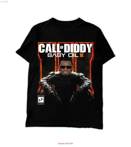 Tričko Call of Diddy Party Brainrot Sigma s dlouhým nebo krátkým rukávem