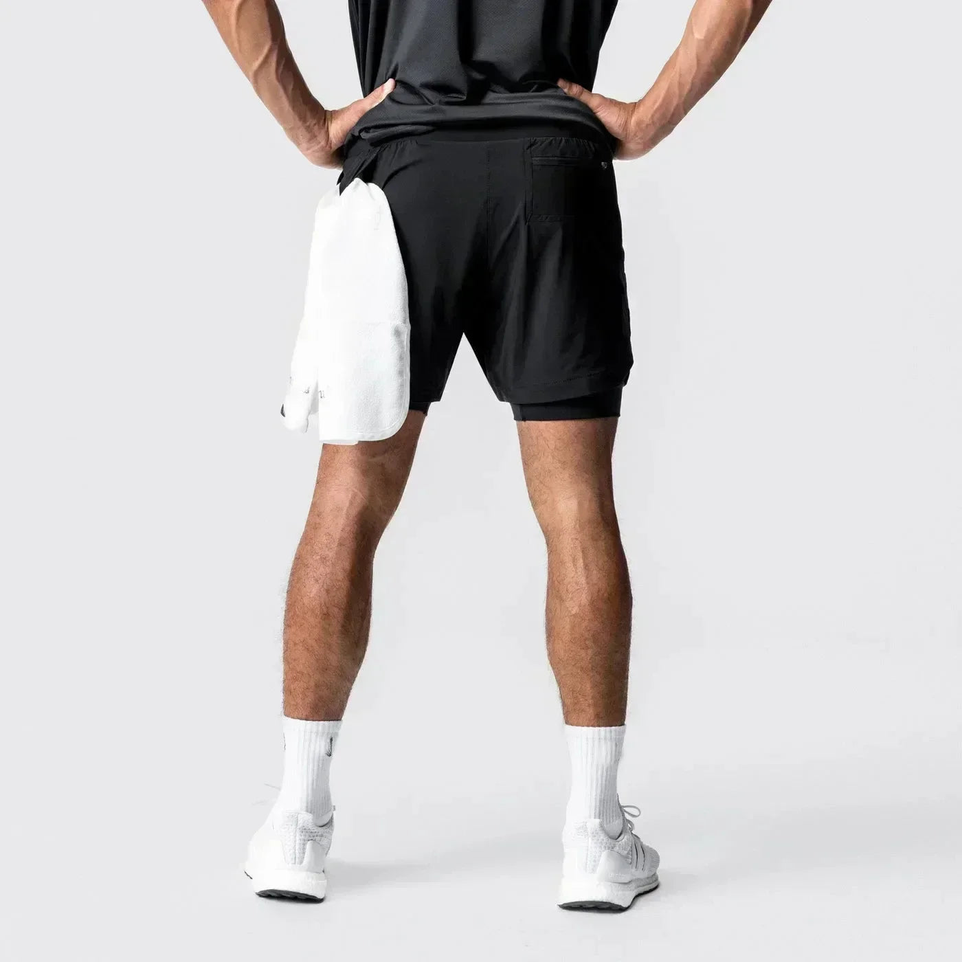 Dragon Ball Summer Men's Double Shorts Vegeta Japanese Anime Fake Two-piece 2-in-1 Fitness Sports Shorts Quick-Drying Y2K Pants