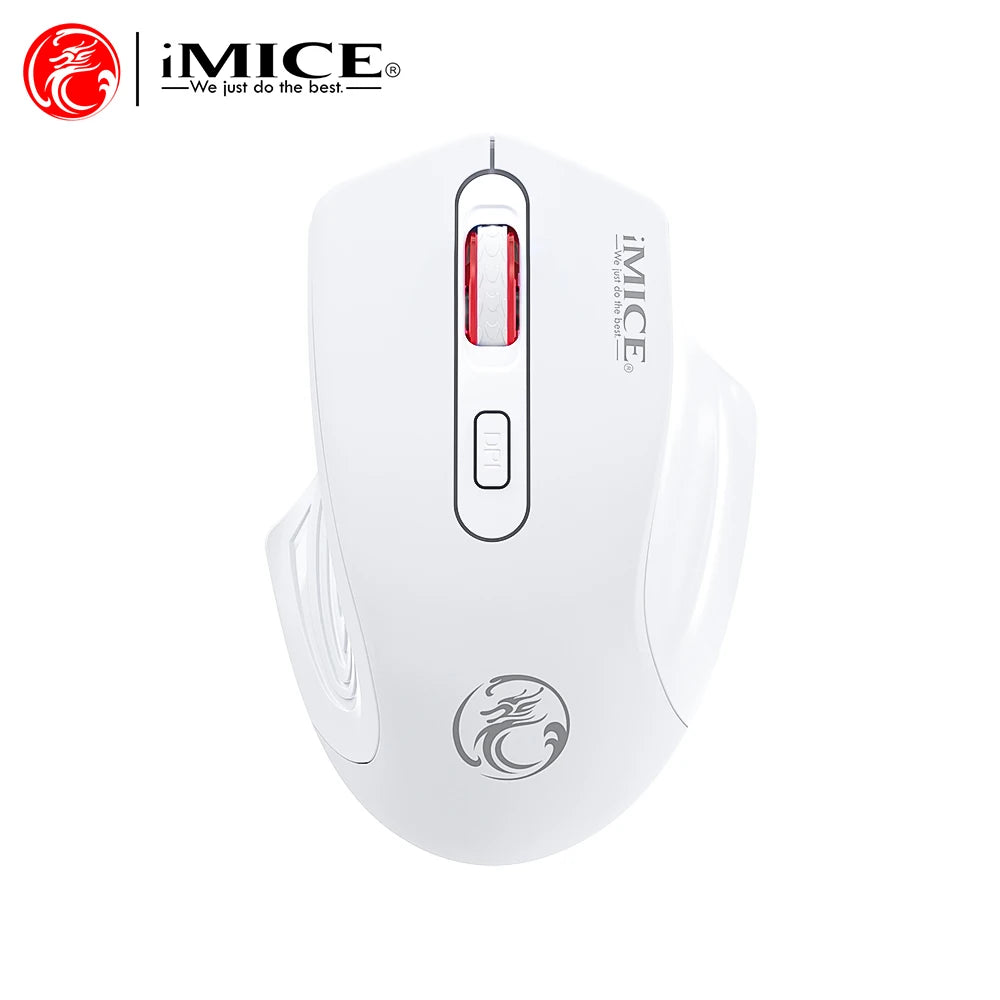 Silent Rechargeable 1600 DPI Adjustable 2.4GHz Wireless Connection Mouse Quiet Click For Office Use Compatible Wiht PC Laptop