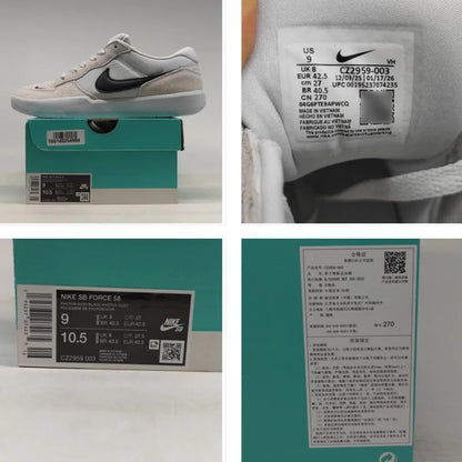 Nike - Chaussures de skate basses pour homme New SB Force 58 - Baskets décontractées CZ2959-003