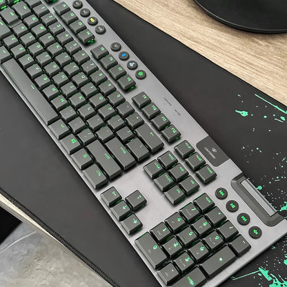 Keycap testurizzato antiscivolo trasparente retroilluminato G915 913 TKL G815 G813, compatibile con tastiera meccanica Logitech