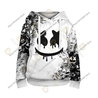 Bluza z kapturem Fortnite z nadrukiem dla dzieci 2-14Y, bluzy dla chłopców i dziewczynek, modna kurtka Harajuku, odzież dziecięca, gry, kostium cosplay