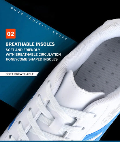Classics Long/Short Spikes Boy Girl Soccer Shoes Small Size 31-44 Low Cut Outdoor Anti Slip Grass Pro Training Football Sneakers