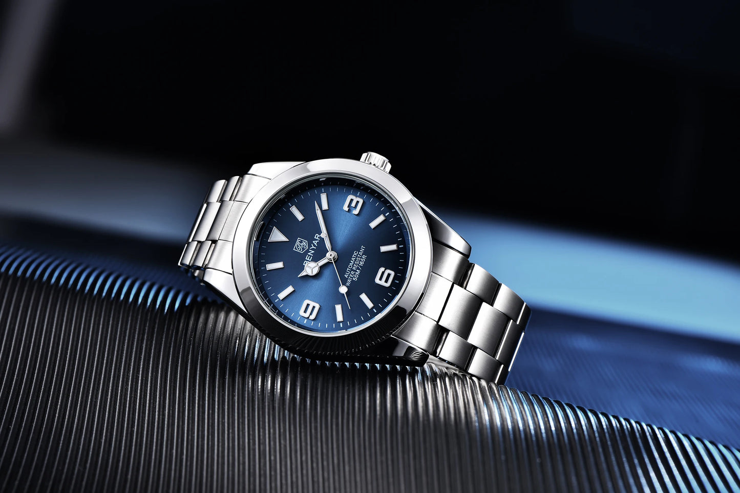 BENYAR 2025 Neue automatische mechanische Herrenuhr, Business-Sport-Luxus-Herrenuhr, 50M wasserdichte Uhr, Relogios Masculino
