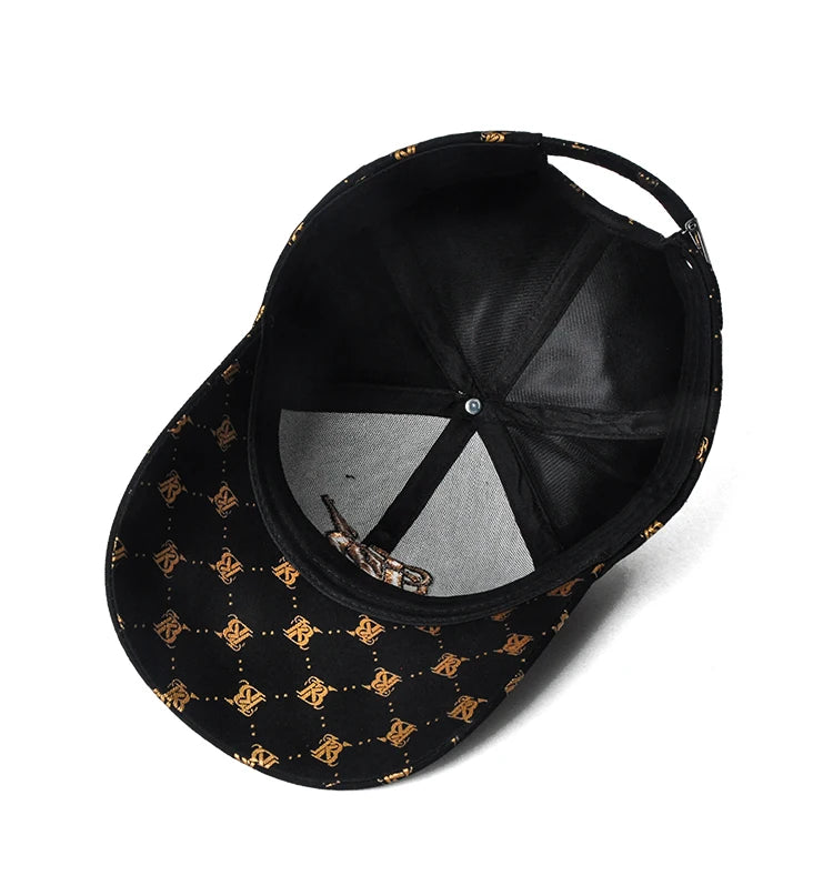 2025 Couple style Korean girls' printed embroidered baseball cap outdoor party four seasons men's cap